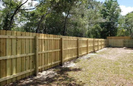 Wooden Privacy Fencing in Odessa, TX.